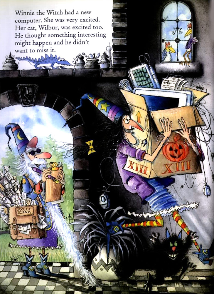 Winnie the Witch : Winnie's New Computer (Paperback with story and music CD)