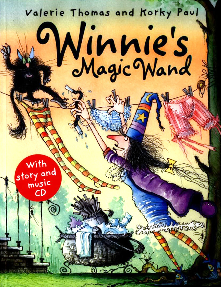 Winnie the Witch : Winnie's Magic Wand (Paperback with story and music CD)