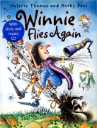 Winnie the Witch : Winnie Flies Again (Paperback with story and music CD)
