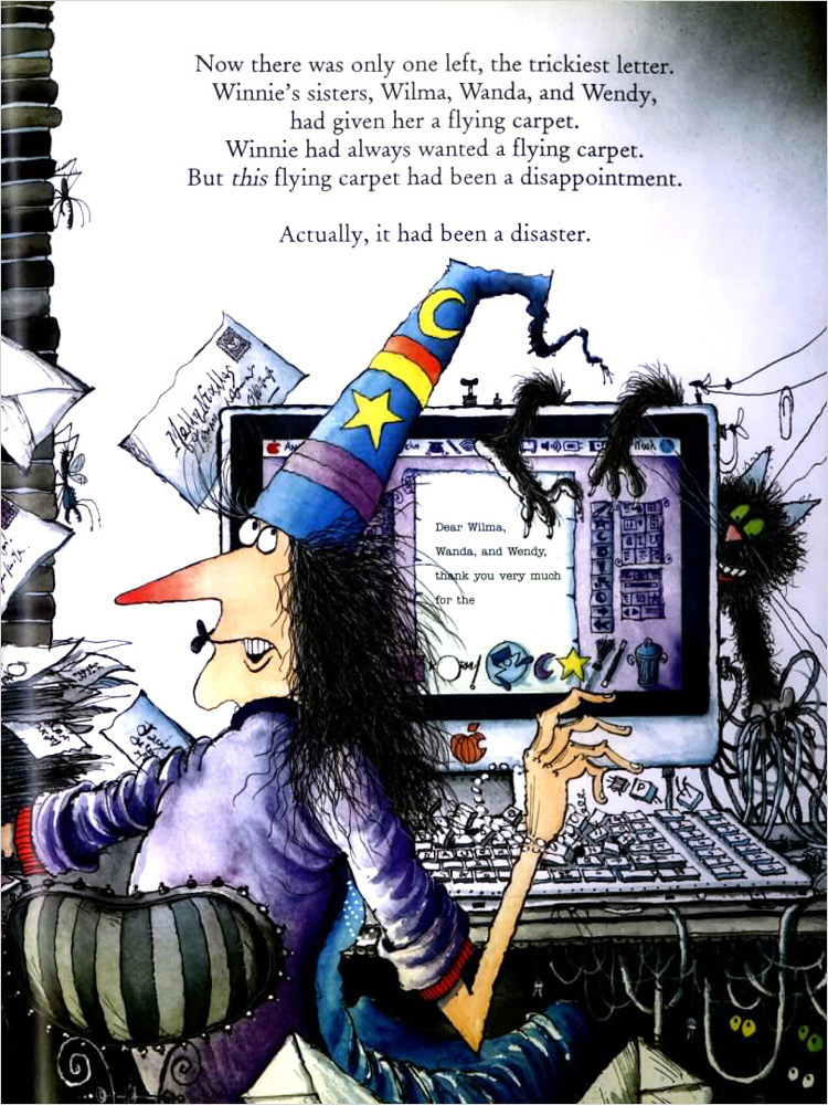 Winnie the Witch : Winnie's Flying Carpet (Paperback with story and music CD)
