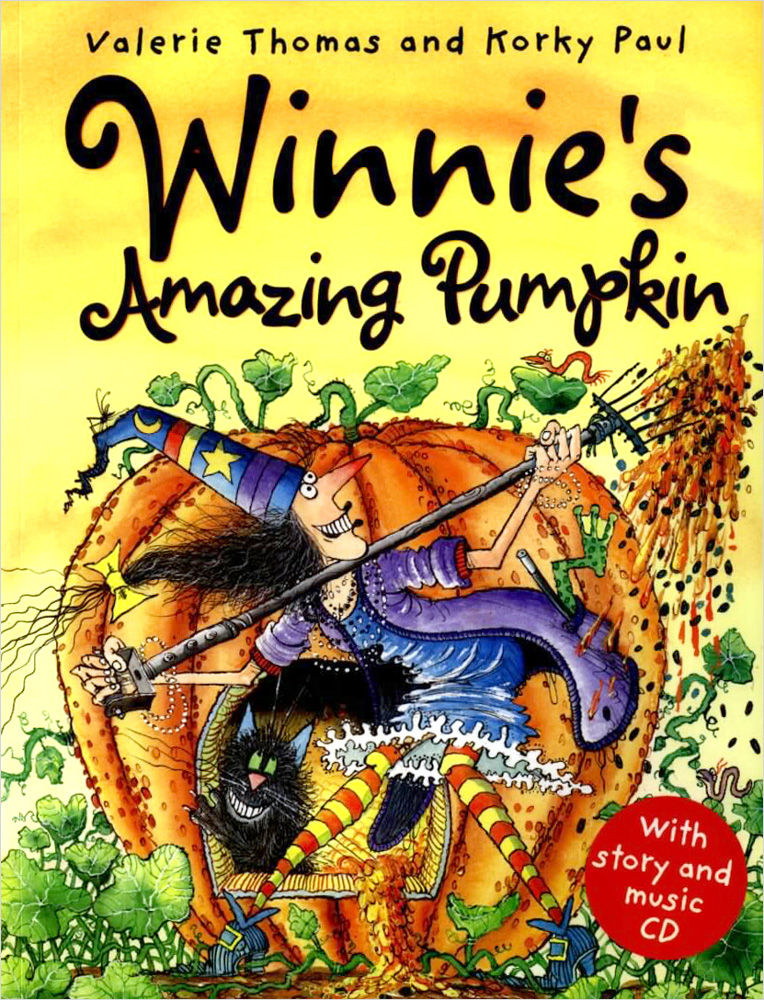 Winnie the Witch : Winnie's Amazing Pumpkin (Paperback with story and music CD)