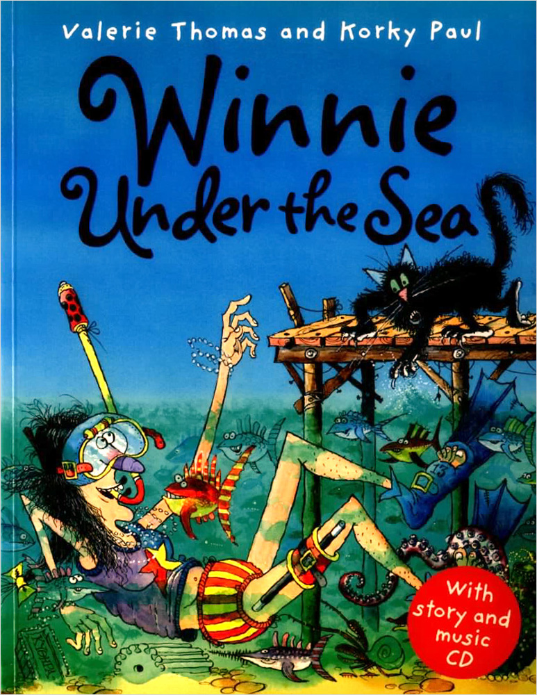 Winnie the Witch : Winnie Under the Sea (Paperback with story and music CD)