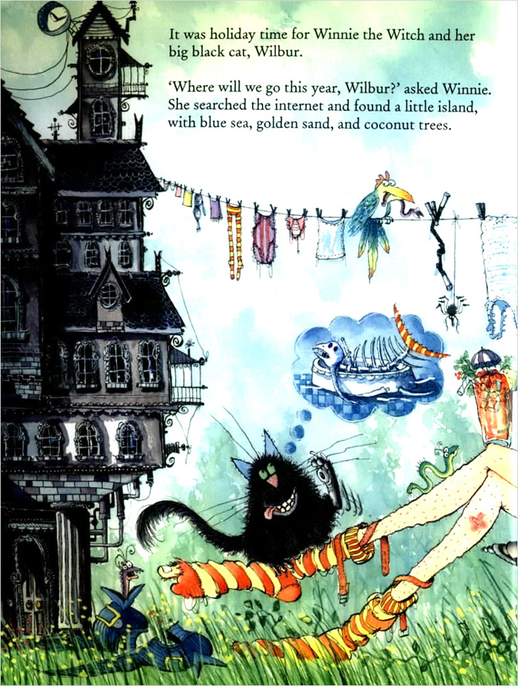 Winnie the Witch : Winnie Under the Sea (Paperback with story and music CD)