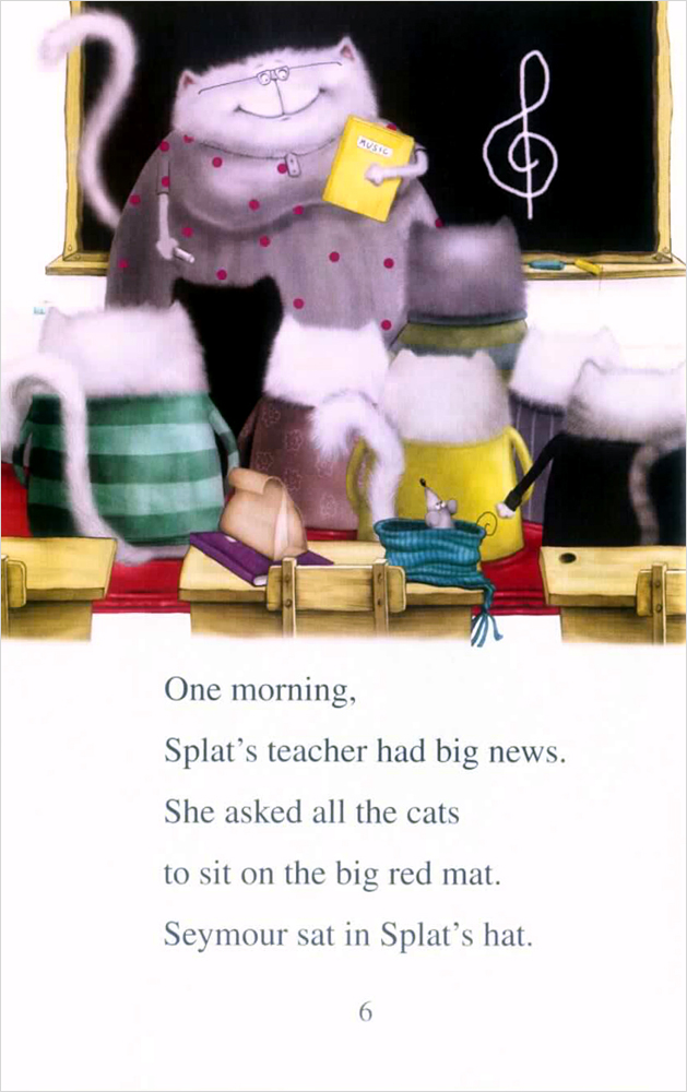 An I Can Read Book ICR Set (CD) 1-85 : Splat the Cat: Splat the Cat Sings Flat (Paperback Set)