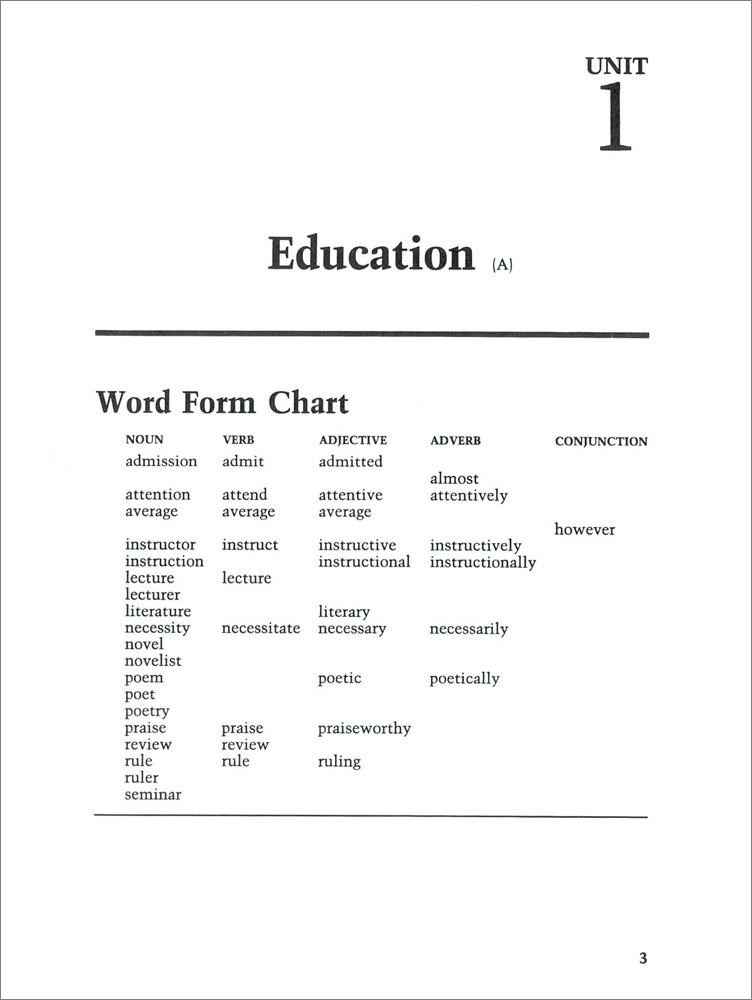 Words for Students of English Volume 3(Intermediate Level)