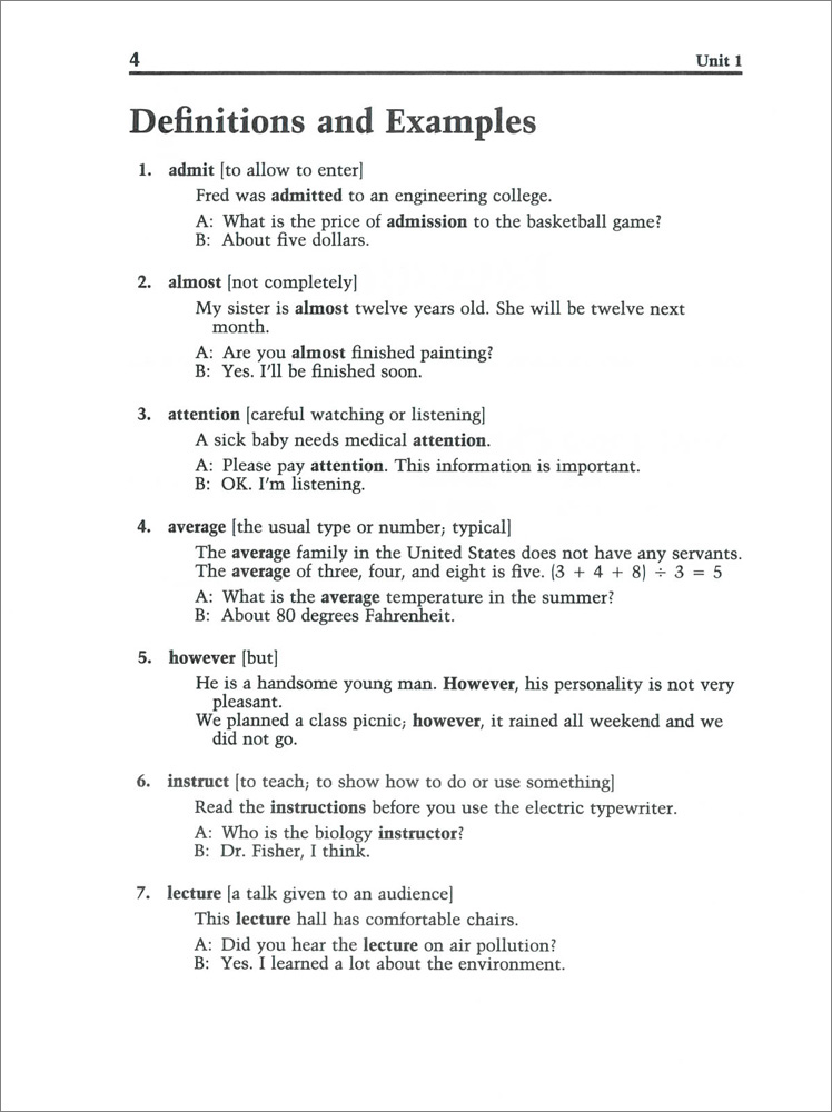 Words for Students of English Volume 3(Intermediate Level)