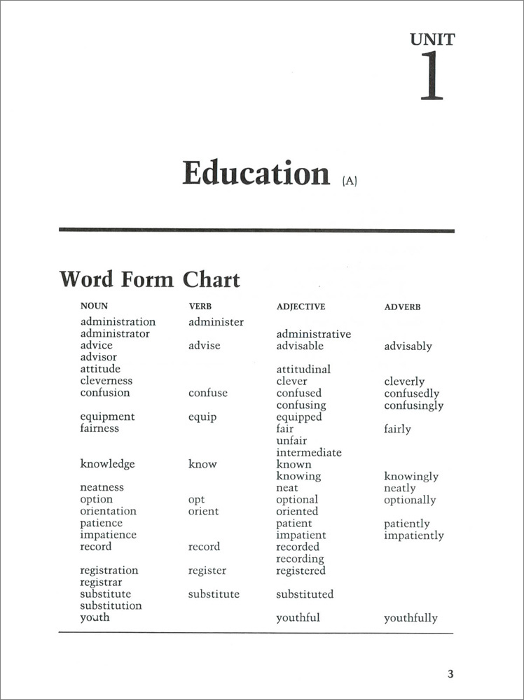 Words for Students of English Volume 4 (Intermediate Level)