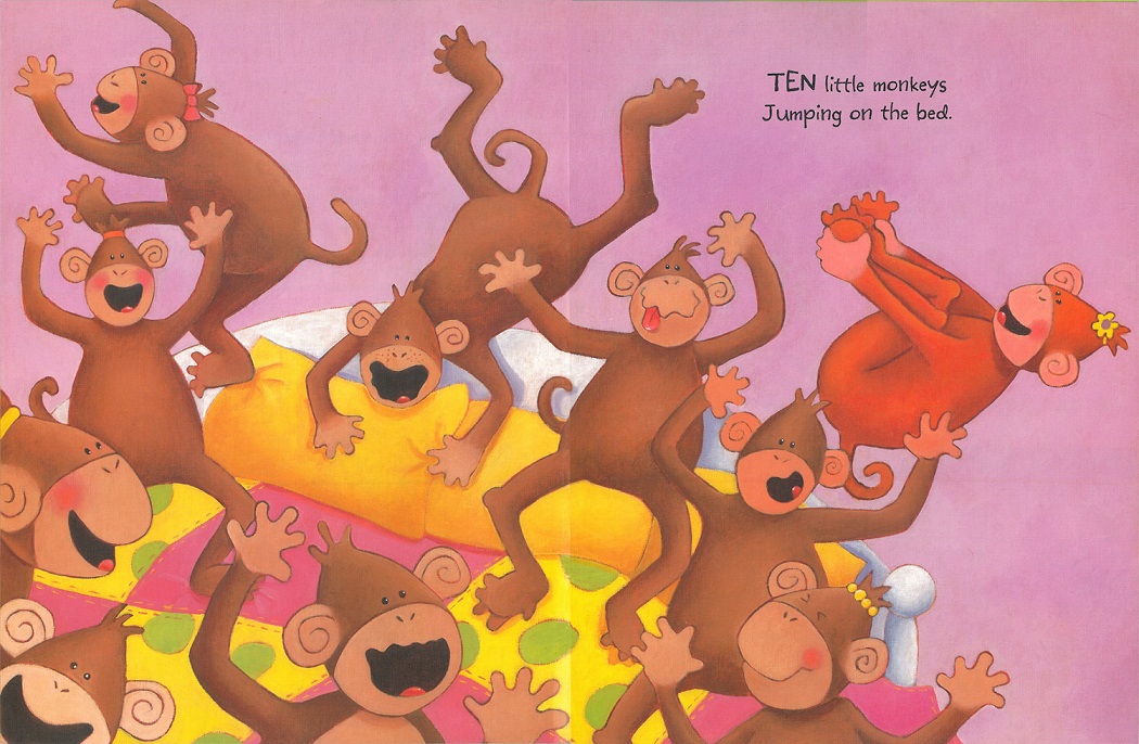 Pictory Step 1-40 / Ten Little Monkeys 