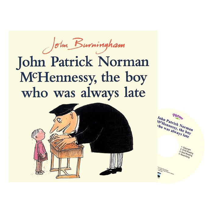 Pictory Step 3-01 Set / John Patrick Norman McHennessy, The Boy Who Was Always Late (Book+CD)