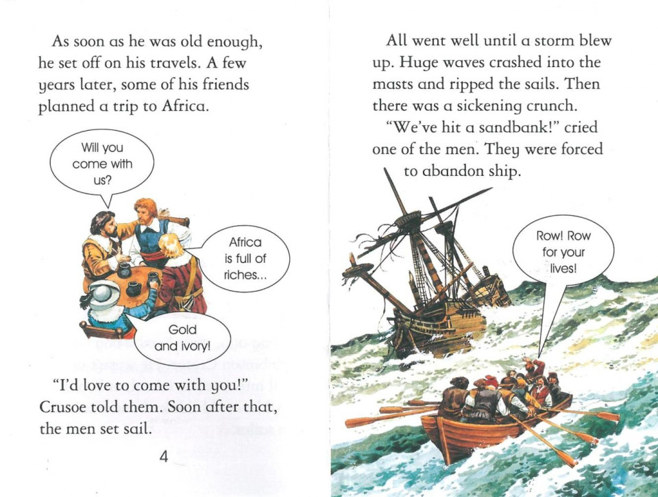 Usborne Young Reading Level 2-17 / Robinson Crusoe 