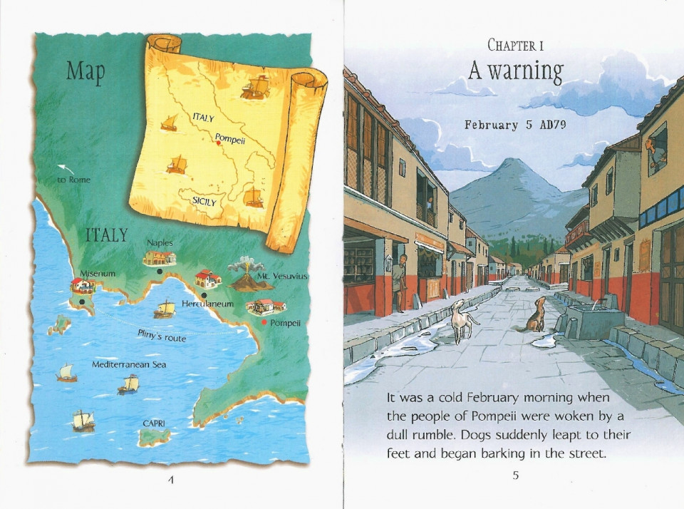 Usborne Young Reading Level 3-42 / Pompeii 