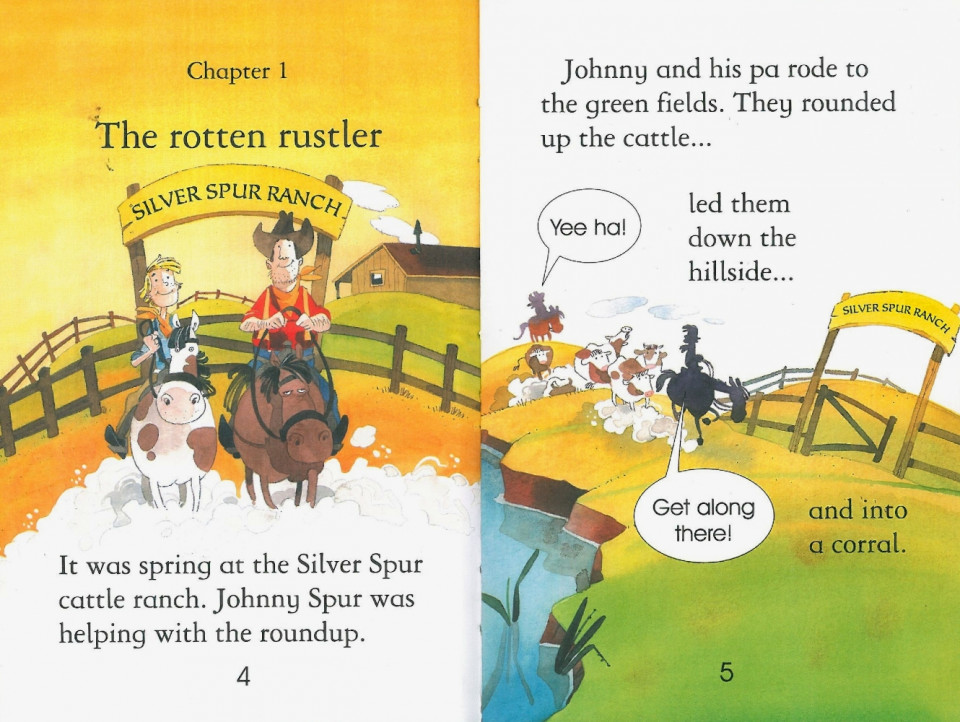 Usborne Young Reading Level 1-40 / Stories of Cowboys 