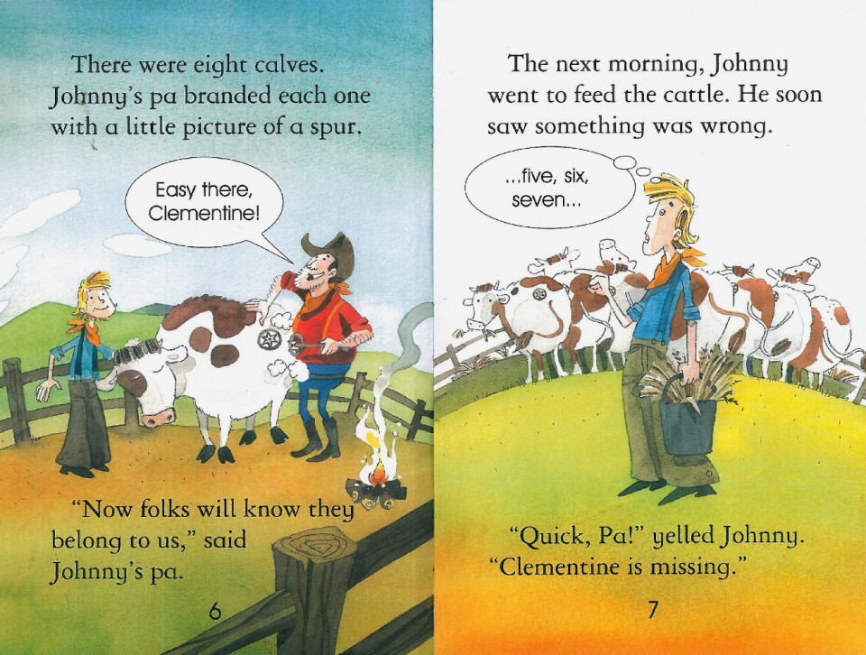 Usborne Young Reading Level 1-40 / Stories of Cowboys 