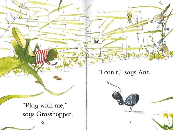 Usborne First Reading Level 1-06 Set / Ant and the Grasshopper 