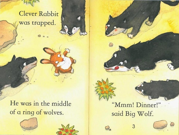 Usborne First Reading Level 2-08 / Clever Rabbit and the Wolves 