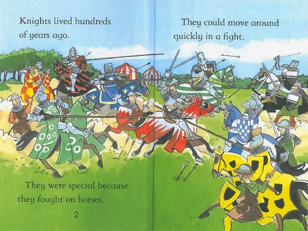 Usborne First Reading Level 4-16 / Knights and Castles 