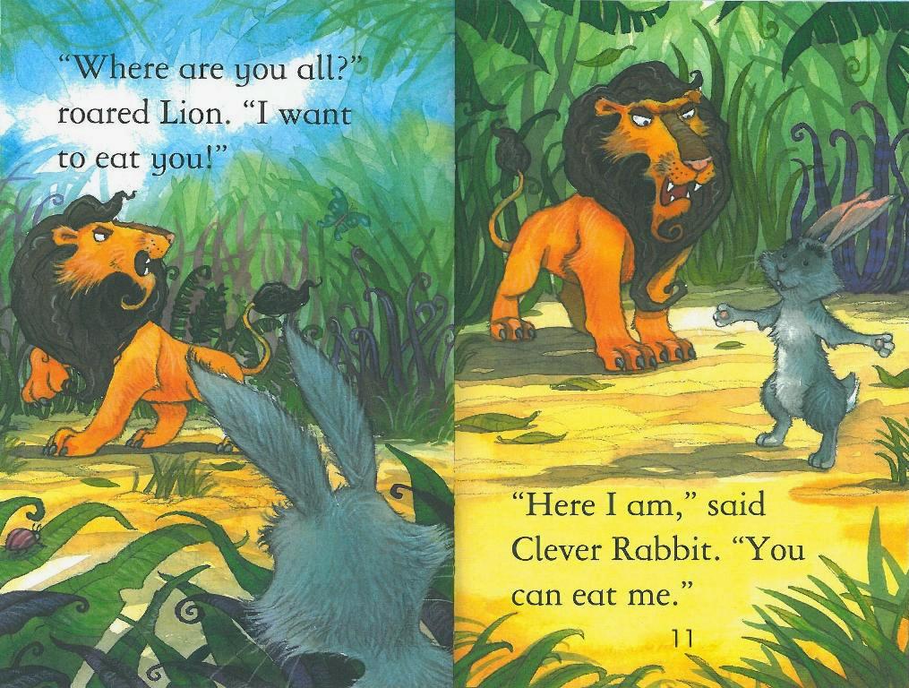 Usborne First Reading Level 2-01 Set / Clever Rabbit and the Lion (Book+CD)