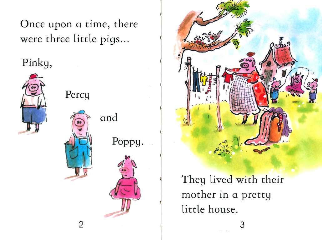 Usborne First Reading Level 3-08 Set / The Three Little Pigs (Book+CD)