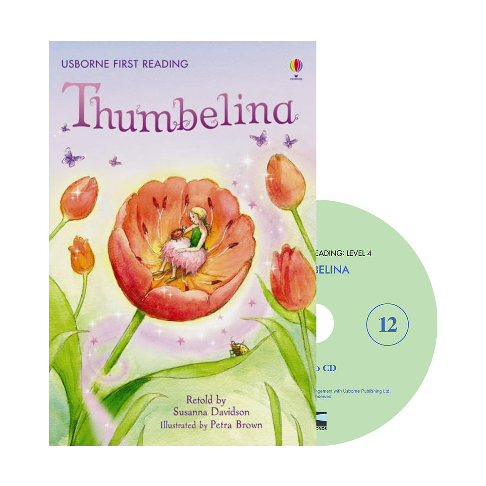 Usborne First Reading Level 4-12 Set / Thumbelina (Book+CD)