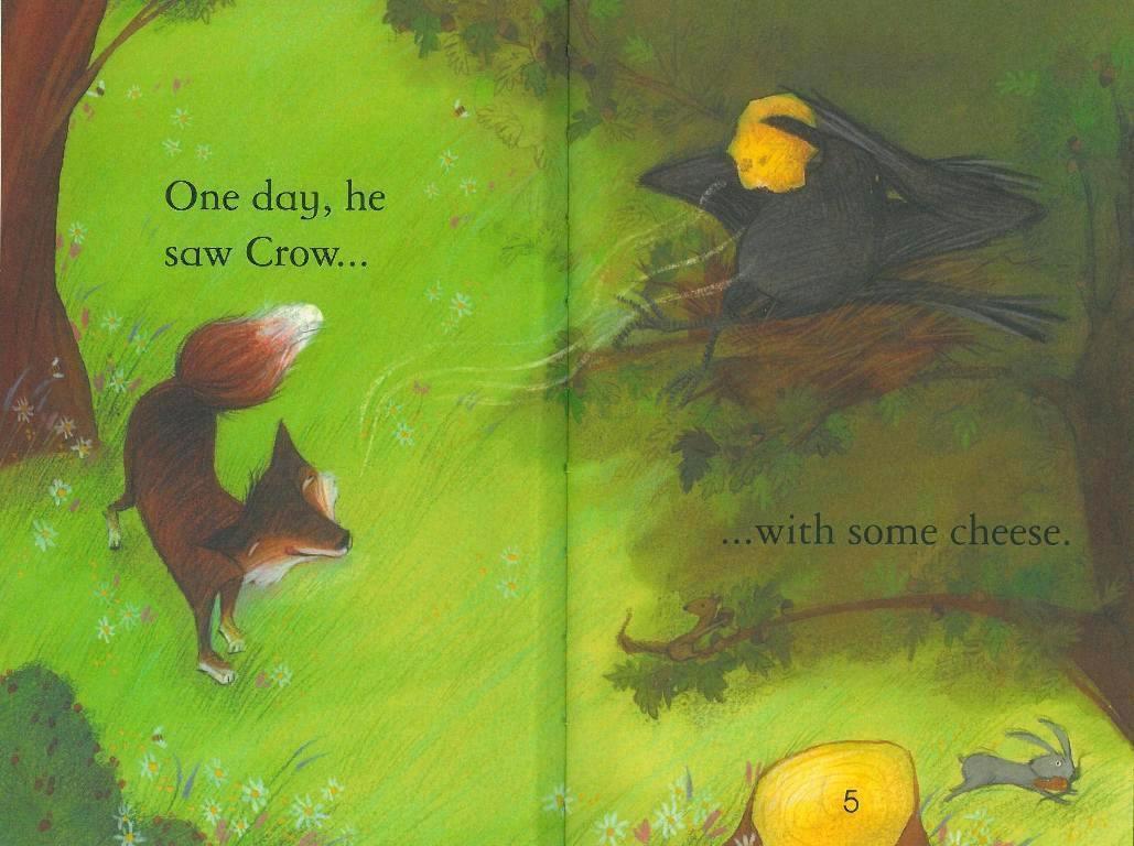 Usborne First Reading Level 1-01 Set / The Fox and the Crow (Book+CD+Workbook)