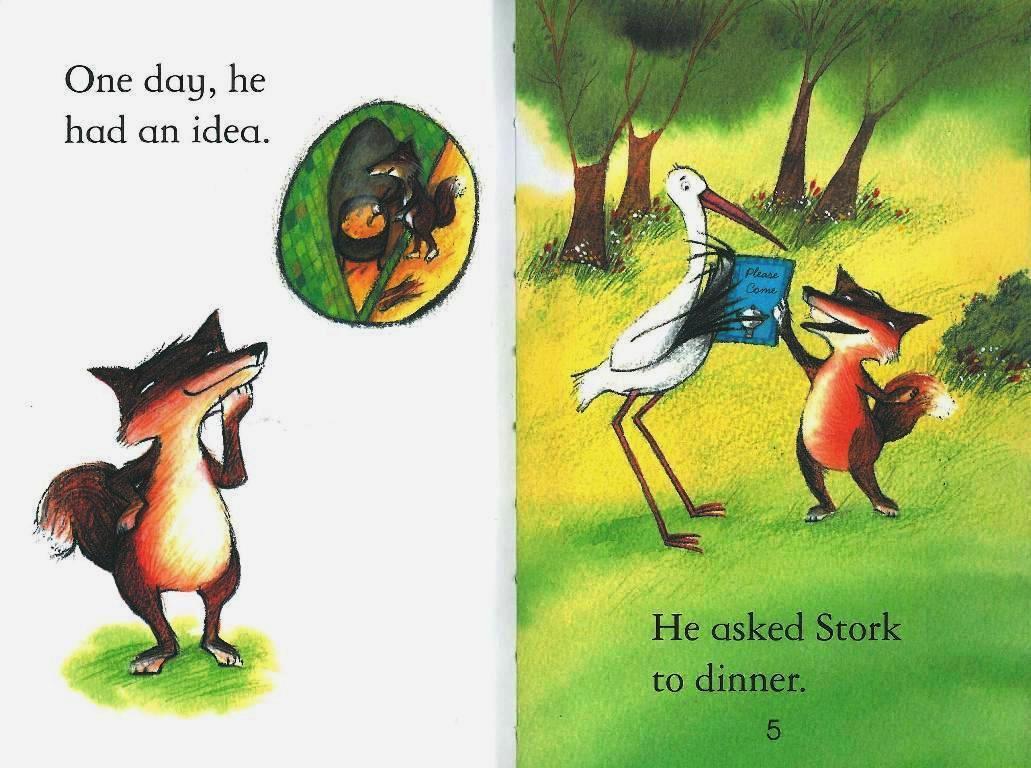 Usborne First Reading Level 1-02 Set / The Fox and the Stork (Book+CD+Workbook)
