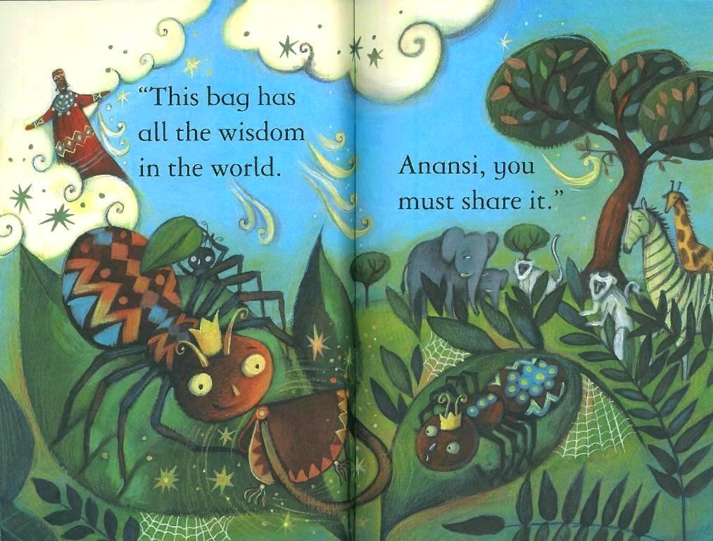 Usborne First Reading Level 1-05 Set / Anansi and the Bag of Wisdom (Book+CD+Workbook)