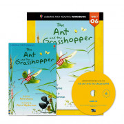 Usborne First Reading Level 1-06 Set / Ant and the Grasshopper (book+CD+Workbook)