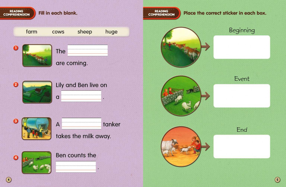 Usborne First Reading Level 1-13 Set / On the Farm (Book+CD+Workbook)