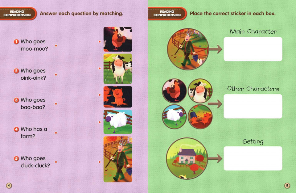 Usborne First Reading Level 1-16 Set / Old MacDonald Had a Farm (Book+CD+Workbook)