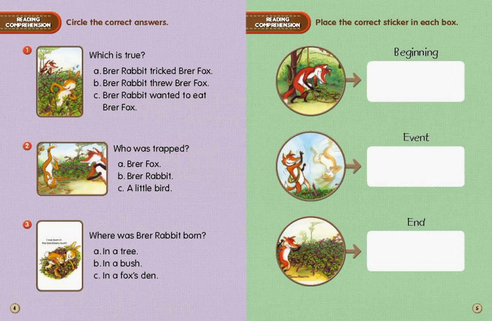 Usborne First Reading Level 2-06 Set / Brer Rabbit and the Blackberry Bush (Book+CD+Workbook)