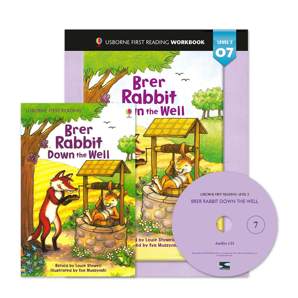 Usborne First Reading Level 2-07 Set / Brer Rabbit Down the Well (Book+CD+Workbook)