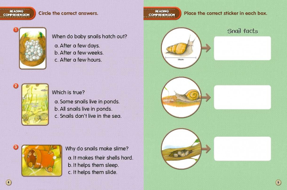 Usborne First Reading Level 2-19 Set / Snails (Book+CD+Workbook)