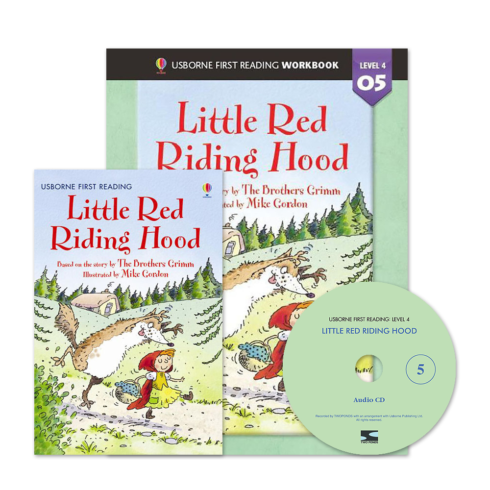 Usborne First Reading Level 4-05 Set / Little Red Riding Hood (Book+CD+Workbook)