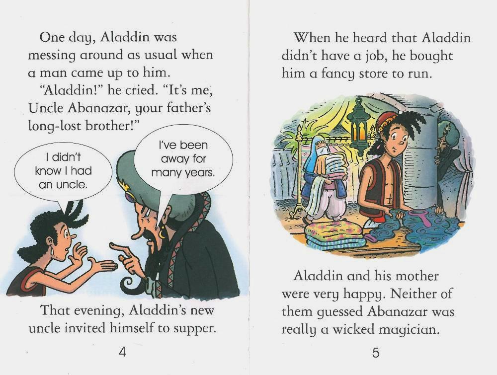 Usborne Young Reading 1-02 : Aladdin & His Magical Lamp (Paperback Set)