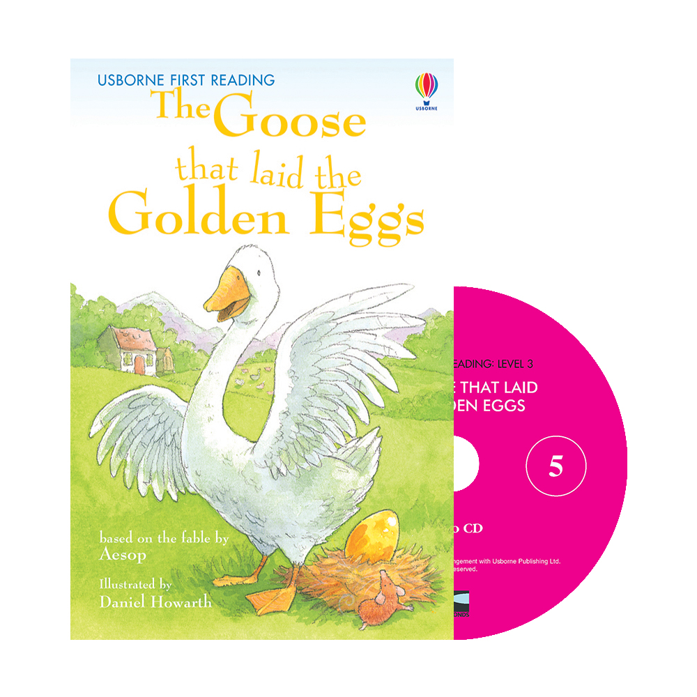 Usborne First Reading Level 3-05 Set / The Goose That laid the Golden Eggs (Book+CD)