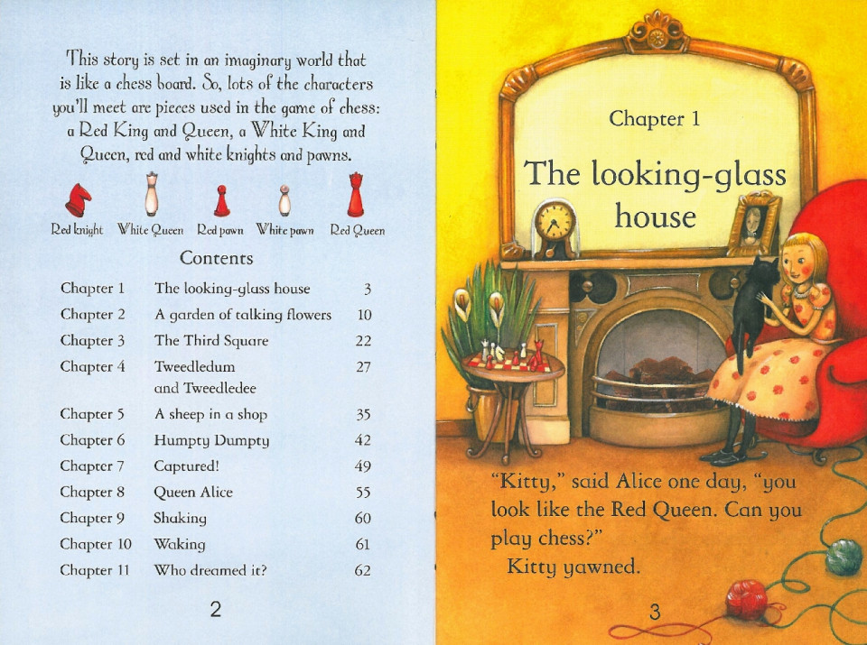 Usborne Young Reading Level 2-27 Set / Alice Through the Looking-Glass (Book+CD)