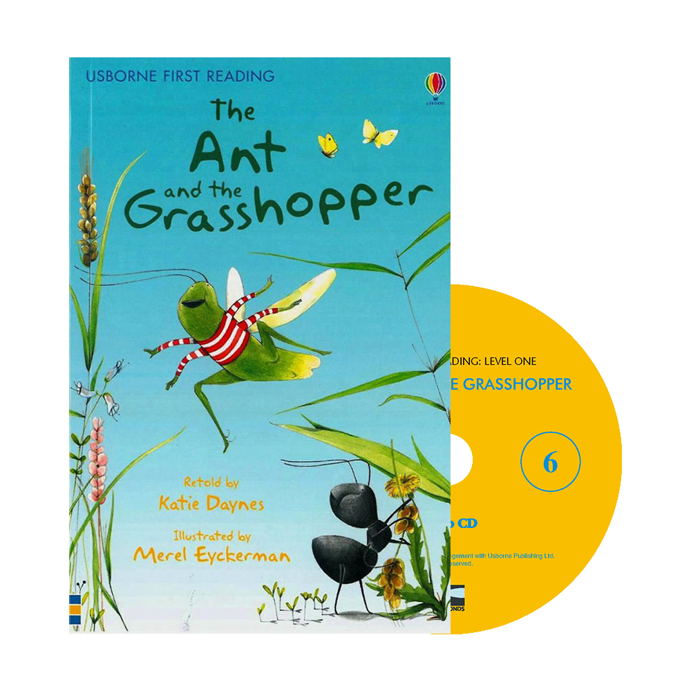 Usborne First Reading 1-06 : Ant and the Grasshopper (Paperback Set)