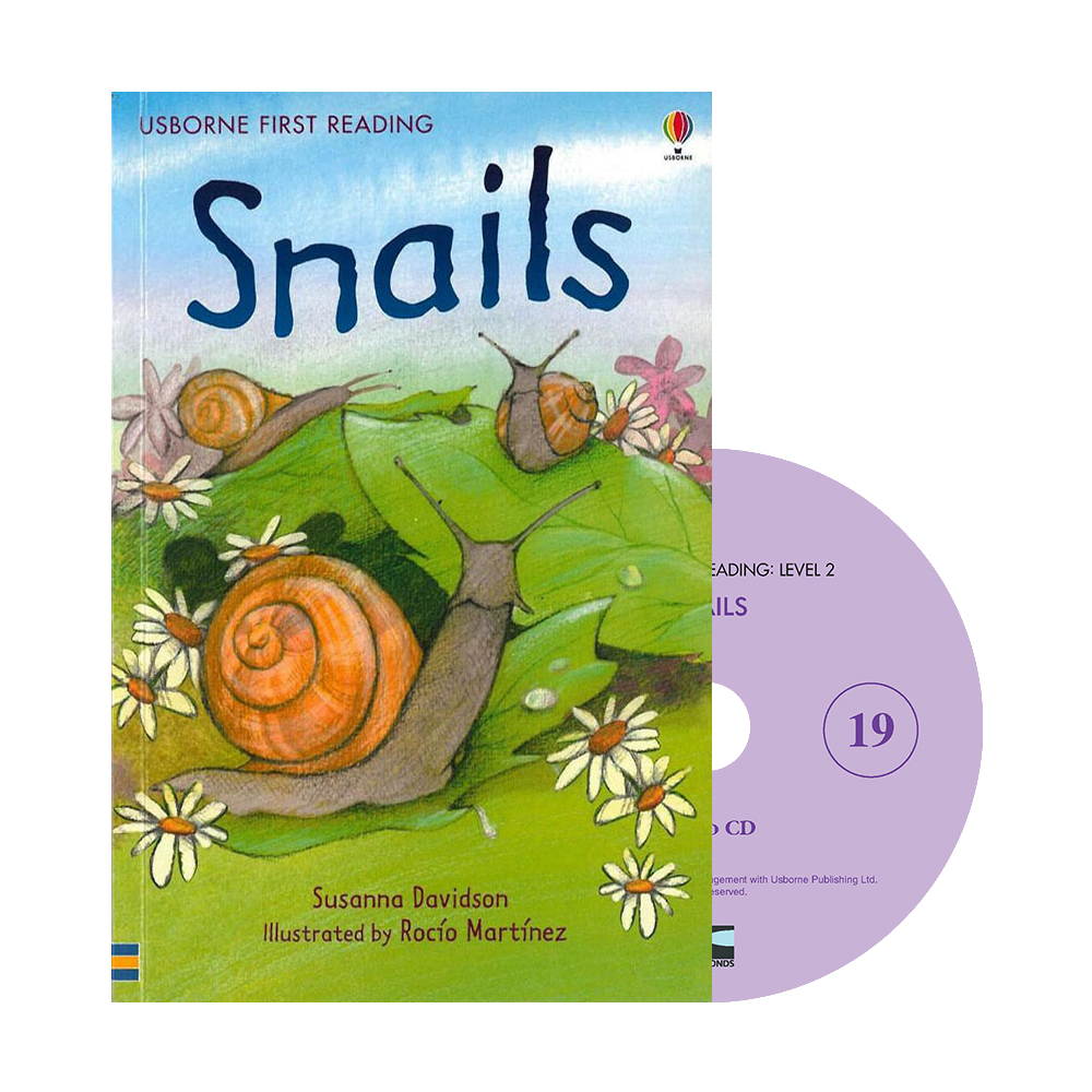 Usborne First Reading Level 2-19 Set / Snails (Book+CD)