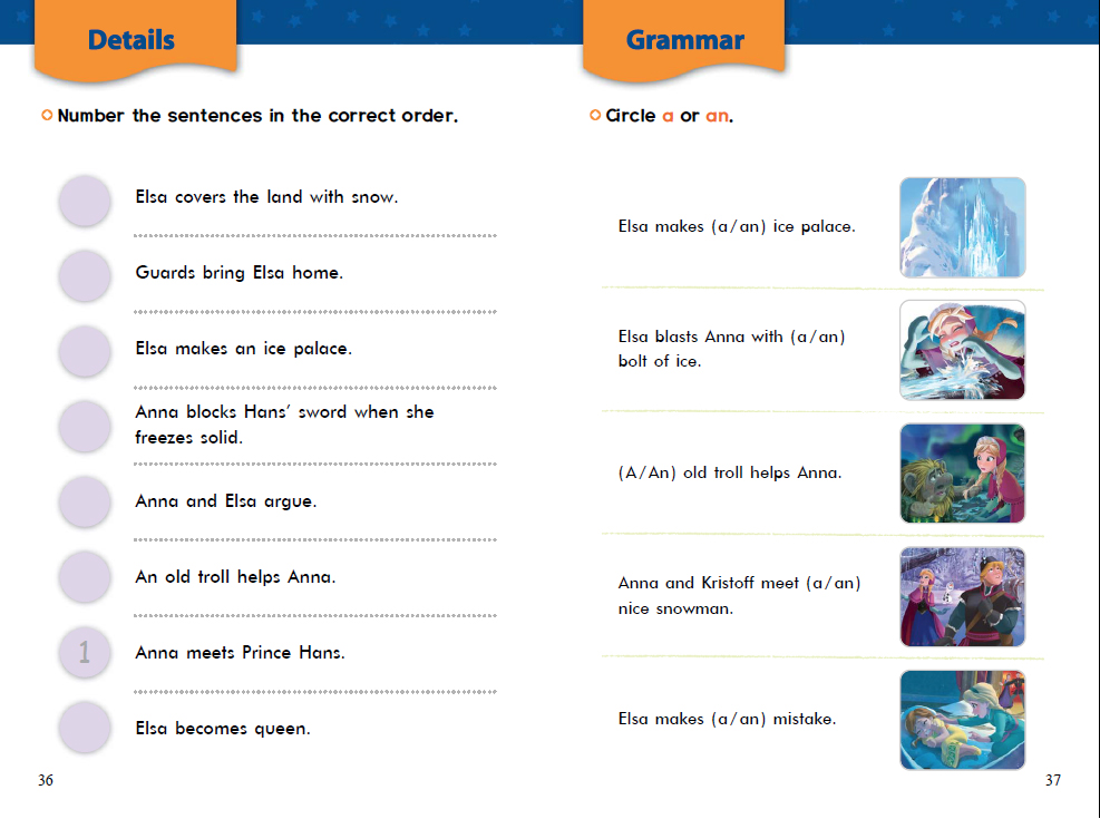 Disney Fun to Read 2-27 Set / A Tale of two Sisters (겨울왕국)