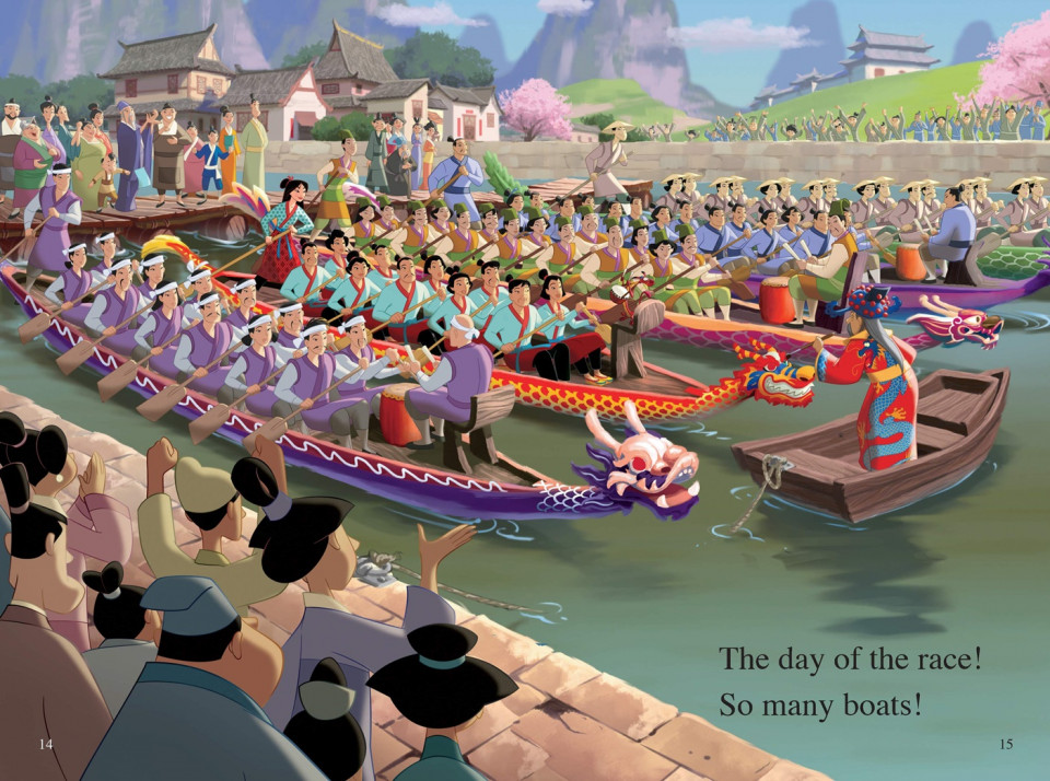 Disney Fun to Read ! K-14 Set / The Dragon Boat Race (뮬란)