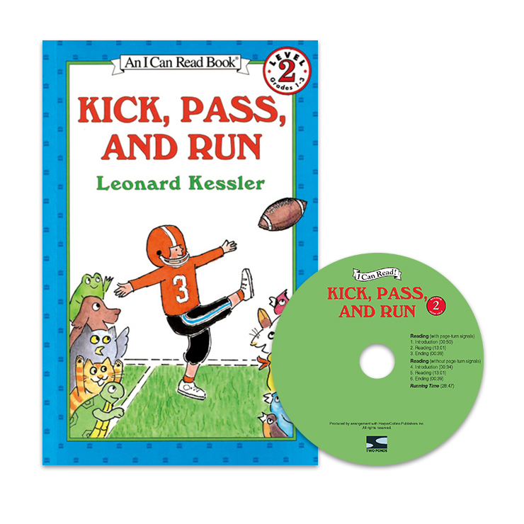 I Can Read Level 2-77 Set / Kick, Pass, and Run (Book+CD)