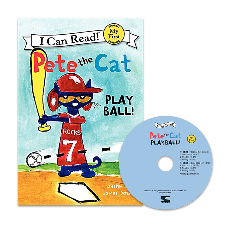 I Can Read ! My First -30 Set / Pete the Cat: Play Ball! (Book+CD)