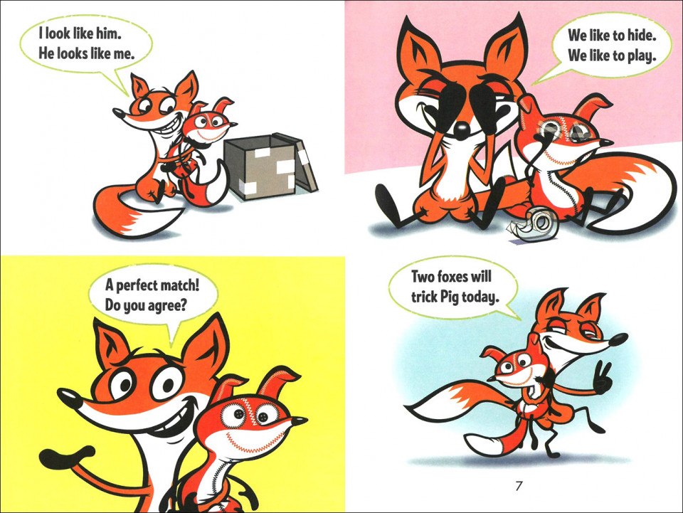 Penguin Bridge Readers 10 / A Pig, A Fox, and A Fox (Book+CD+QR)