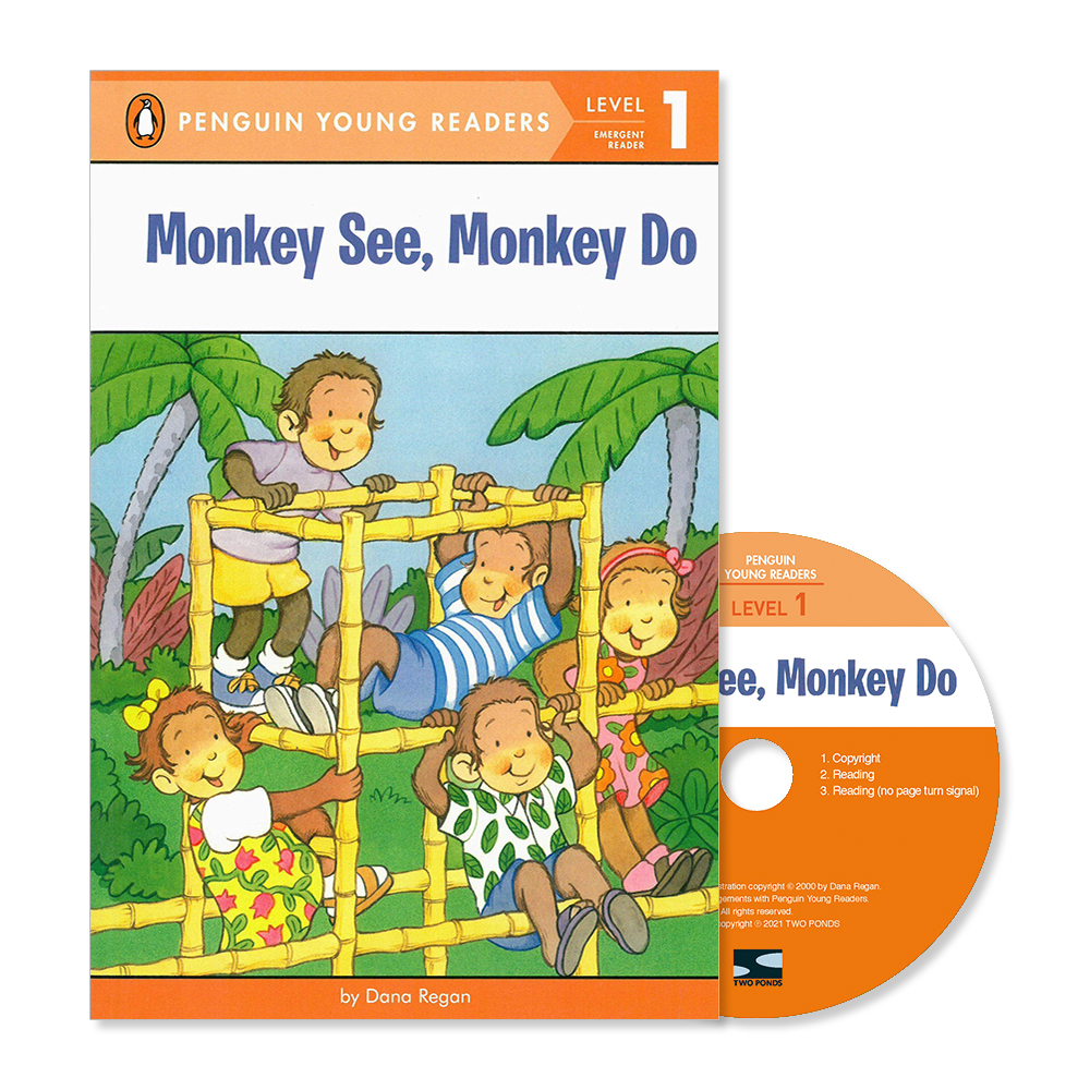 Penguin Young Readers 1-02 / Monkey See, Monkey Do (Book+CD+QR)
