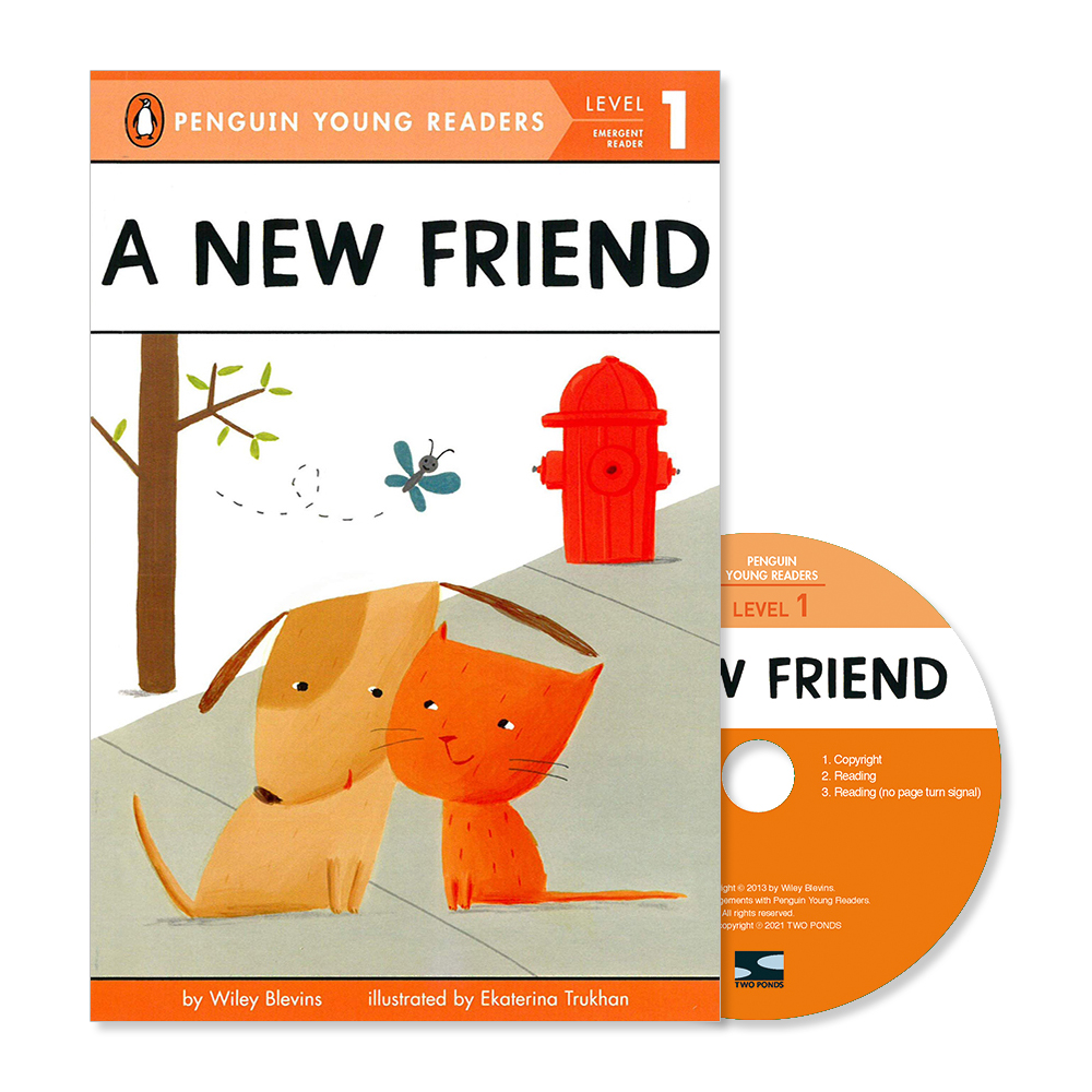 Penguin Young Readers 1-09 / A New Friend (Book+CD+QR)