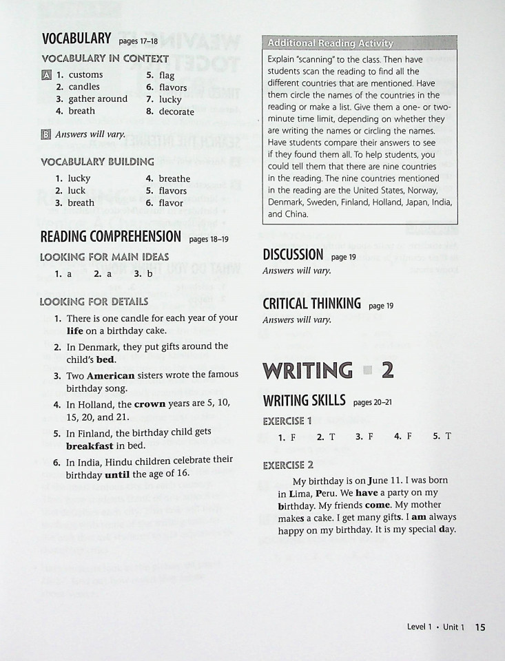 Weaving It Together 1&2 / Teacher's Manual (4th Edition)