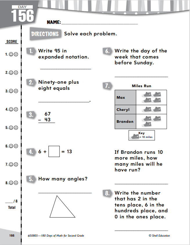 180 Days of Math for Second Grade