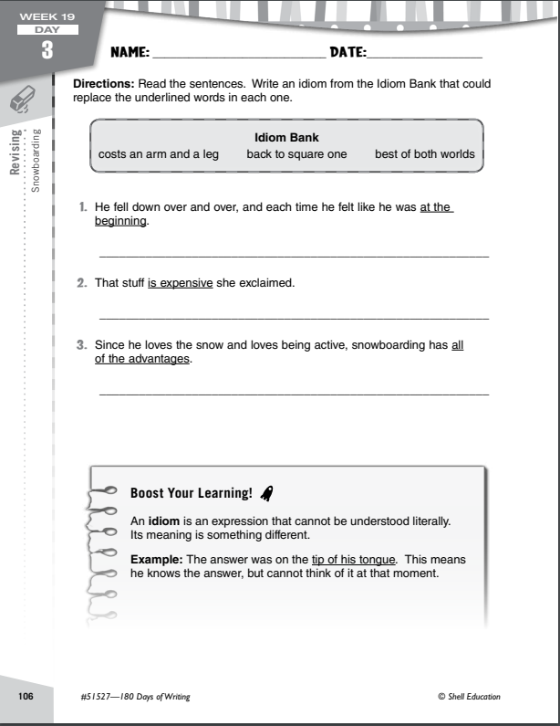 180 Days of Writing for Fourth Grade