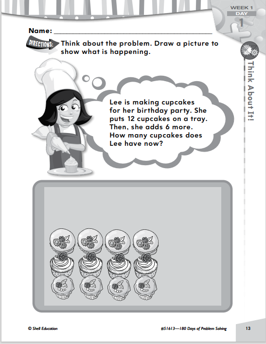 180 Days of Problem Solving for First Grade