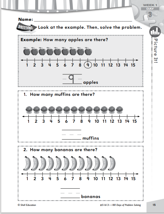 180 Days of Problem Solving for First Grade